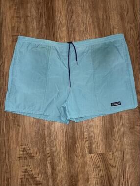 Patagonia Subtidal Teal  5" Inseam Swim Shorts Men's Size L